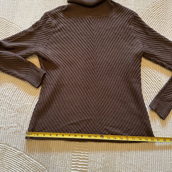 New York & Company Brown Turtleneck Sweater - Picture 10 of 15